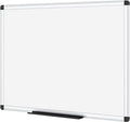 VIZ-PRO Magnetic Whiteboard Dry Erase Board, 36 x 24 Inches White Board, Silver Aluminium Frame