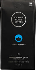 Kicking Horse Coffee - Three Sisters Blend ;Ground 100% Arabica Coffee ; Medium Roast ; All Organic & Fairtrade ; 284 g