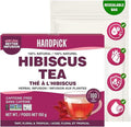 HANDPICK, Hibiscus Tea Bags - 100 Count | Caffeine-Free, Pure Ingredients - Hibiscus Flowers | Brew Hot, Iced Tea or Kombucha Tea | Round Nutritious Herbal Tea Bags