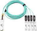 100G QSFP28 to 4x25G SFP28 Active Optical Breakout Cable Compatible with Arista Networks AOC-Q-4S-100G-7M 7m (23ft)