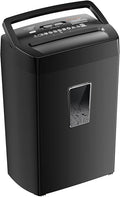 Bonsaii 12-Sheet Cross Cut Paper Shredder, 5.5 Gal Home Office Heavy Duty Shredder for Paper, Credit Card, Mail, Staples, with Transparent Window, High Security Level P-4 (C275-A)