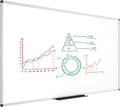 VIZ-PRO Dry Erase Board/Magnetic Whiteboard, 96 X 40 Inches, Silver Aluminum Frame