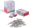 PAPERPAL Jumbo Paper Clips Smooth, 1000 Large Paperclips (10 Boxes of 100 Each), Bulk Paperclips for Office School & Personal Use, Daily DIY, 2" Silver Paper Clips Jumbo Size