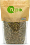 Yupik Organic Raw Pumpkin Seeds, No Shell, 1 kg, Gluten-Free, Non-GMO, Kosher, Vegan, Shelled Pepitas, Salt-Free, Plant-Based Protein, Source of Fiber, Healthy Snacks, Ideal for Baking & Topping