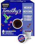 Timothy's Colombian La Vereda K-Cup Coffee Pods, 30 Count For Keurig Coffee Makers