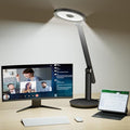 Honeywell Desk Lamps for Home Office, H6 Sunturalux™ Eye-Caring Led Desk Light, 800LM Dimmable Table Lamp with Timer, Touch Control Tall Desk Reading Light for Circle Webcam, Study, Bedroom