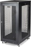 StarTech 24U Enterprise-Grade Server Rack Cabinet Kit, 19in Enclosed 4-Post Rack with Shelf and Cable Management, 29in (75cm) Mounting Depth, 992lb (450kg) Capacity