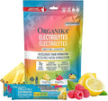 Organika Canadian-Made Electrolytes Powder - Variety Pack Sachets (Raspberry/Lemonade/Pineapple) On-the-Go Sugar-Free Hydration and Electrolyte Replenishment with Prebiotics and Vitamin C, 3.5g x 21ct